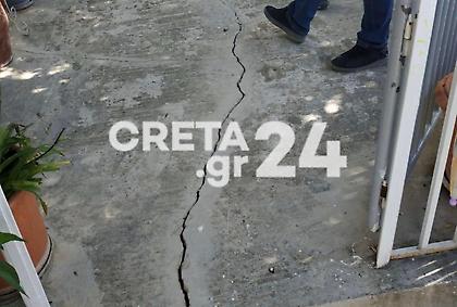 Η γη άνοιξε στα δύο στις Βούτες Ηρακλείου - Ο δήμος θα ζητήσει να κηρυχτεί το χωριό σε κατάσταση έκτακτης ανάγκης