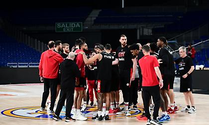 Ο Νίκος Ζέρβας στο παρκέ του WiZink Center: «Για να τελειώσει τη σειρά ο Ολυμπιακός - Η πιθανή αλλαγή στη 12άδα»