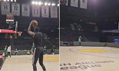 Τα πλάνα από την προπόνηση του Παναθηναϊκού στην Πόλη πριν τους «τελικούς» με Εφές