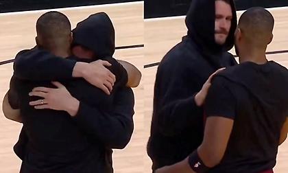 Συγκινητική στιγμή: Ο Λοβ έκλαψε στην αγκαλιά του αντιπάλου αλλά φίλου του, Τόμπσον