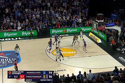 Το τρίποντο του Μήτογλου που ξέρανε την Εφές και «κλείδωσε» τη νίκη του Παναθηναϊκού στην Πόλη!