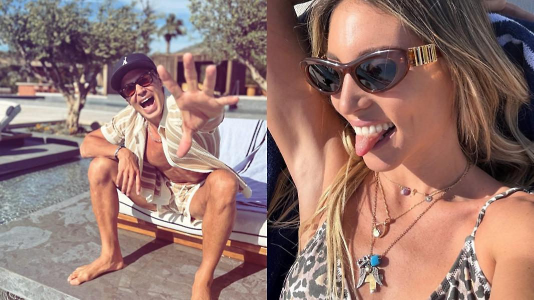 Αθηνά Οικονομάκου- Bruno Cerella: Στο Γύθειο σπίτι της με τα παιδιά, στην Αθήνα σε ξενοδοχείο