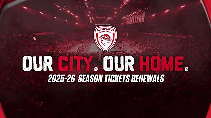 ΚΑΕ Ολυμπιακός: «Από 6 ως 12 Μαΐου η περίοδος ανανέωσης των διαρκείας»