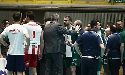 Παναθηναϊκός-Ολυμπιακός: Ένταση ανάμεσα στους δύο πάγκους και ολιγόλεπτη διακοπή