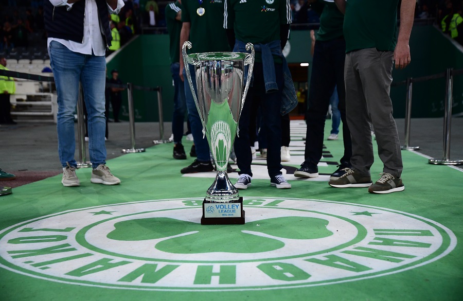 Παναθηναϊκός: Αποθέωση στο ΟΑΚΑ για τους «πράσινους» θριαμβευτές του βόλεϊ