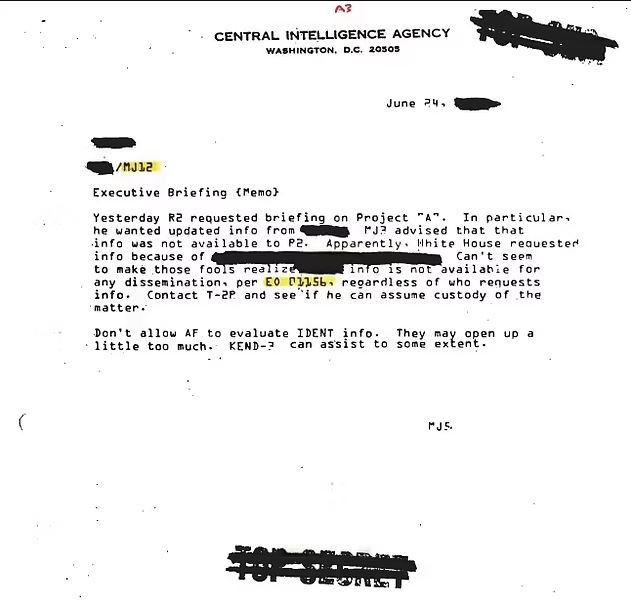 Σοκ με έγγραφα της CIA: Υποστηρίζεται ότι οι ΗΠΑ είχαν συνάντηση με εξωγήινη φυλή