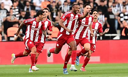 Τρομερή κομπίνα των παικτών του Ολυμπιακού και εξαιρετικό τελείωμα Ελ Κααμπί για το 1-0 από νωρίς!