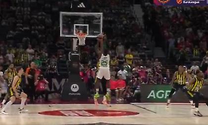 Τρομερό buzzer beater του Ναν στο φινάλε του ημιχρόνου με τη Φενέρ