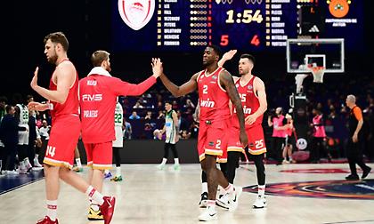 Ένατη συνεχόμενη νίκη του Ολυμπιακού στα ντέρμπι «αιωνίων» της Euroleague