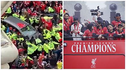 Χαμός στην παρέλαση τίτλου της Λίβερπουλ: Αυτοκίνητο έπεσε πάνω σε οπαδούς και τους τραυμάτισε!