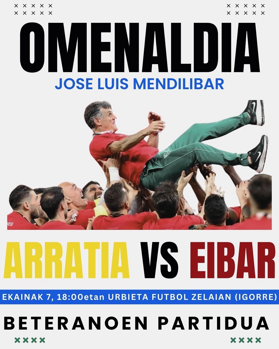 Mendilibar: Feast in honor of his sculpture from the first team he trained!