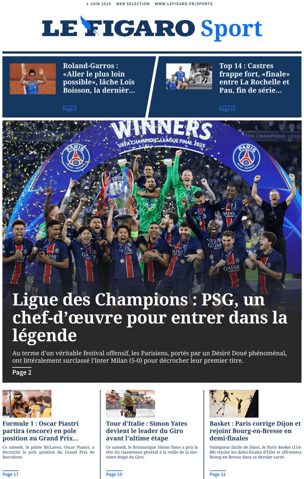 Champions League: Η Ευρώπη υποκλίνεται στην Παρί