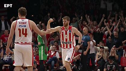 Εκτόξευσε τη διαφορά με συνεχόμενα τρίποντα ο Ολυμπιακός