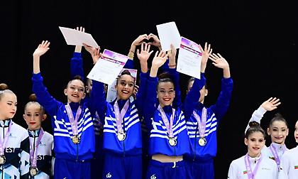 Στην Εσθονία για το ευρωπαϊκό πρωτάθλημα οι εθνικές ομάδες της ρυθμικής γυμναστικής