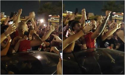 Μυθικό σκηνικό: Οπαδοί του Ολυμπιακού σταμάτησαν το αμάξι του Φουρνιέ και εκείνος βγήκε και έγινε ένα με τον κόσμο!