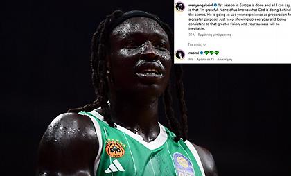 Γκέιμπριελ: «Ευγνώμων για την πρώτη μου χρονιά στην Ευρώπη»-Η αντίδραση της Ναόμι Κάμπελ με πράσινες καρδιές