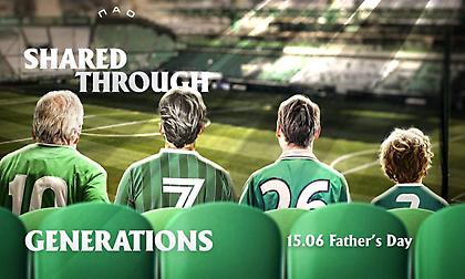 «Από γενιά σε γενιά»: Το εκπληκτικό ποστάρισμα της ΠΑΕ Παναθηναϊκός για τη γιορτή του πατέρα