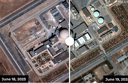 Δορυφορικές εικόνες δείχνουν τις ζημιές στον αντιδραστήρα του Αράκ μετά την ισραηλινή επίθεση