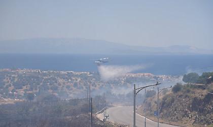 Πύρινες φλόγες στη Χίο - Πολλές διάσπαρτες εστίες στο νησί - Κοντά σε σπίτια οι φλόγες - Μήνυμα από το 112