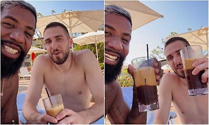 Ροντινέι και Φορτούνης... ξεκουράζονται μαζί στις διακοπές με «φρεντάκι»!