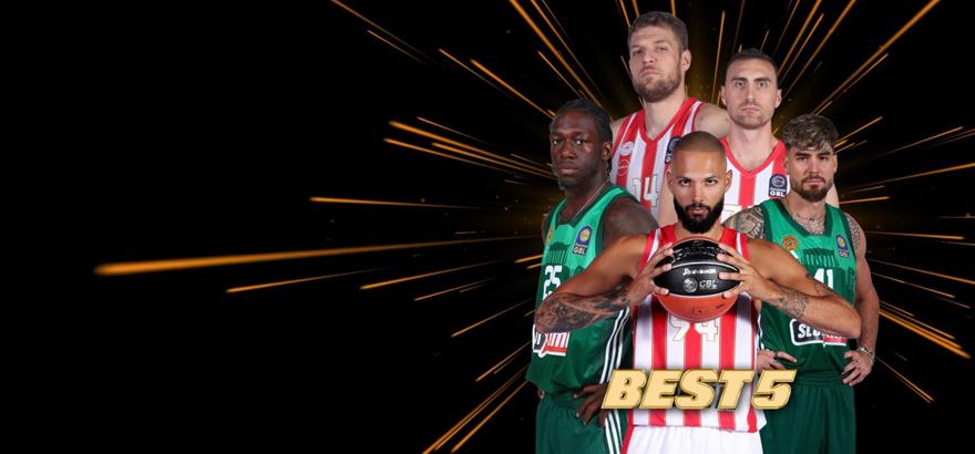 Η καλύτερη πεντάδα του ελληνικού πρωταθλήματος