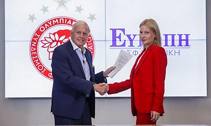 Χορηγική συνεργασία της ΠΑΕ Ολυμπιακός με την ΕΥΡΩΠΗ Ασφαλιστική