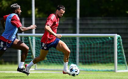 Ολυμπιακός: Τα πλάνα από drone και το ζέσταμα πριν την προπόνηση