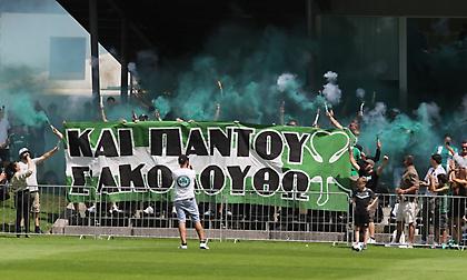 Αντιπροσωπεία οπαδών του Παναθηναϊκού στην προπόνηση - «Όλοι μαζί να πετύχουμε τους στόχους μας»