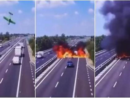 Αεροπλάνο προσέκρουσε σε αυτοκινητόδρομο στην Ιταλία - Αναφορές για νεκρούς