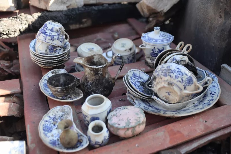 Η επόμενη μέρα μετά τη φωτιά στο Κρυονέρι