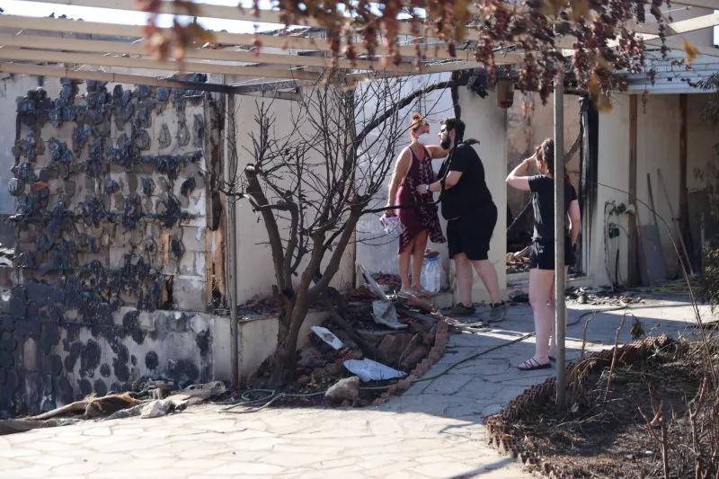 Η επόμενη μέρα μετά τη φωτιά στο Κρυονέρι