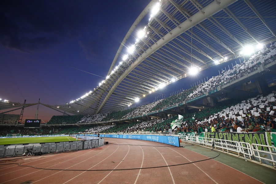 Παναθηναϊκός-Ρέιντζερς: Το coreo στις κερκίδες του ΟΑΚΑ από τους οπαδούς