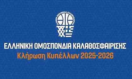 Live Streaming: Κληρώσεις Κυπέλλων μπάσκετ