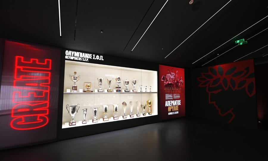 Ολυμπιακός: Το εντυπωσιακό υπερσύγχρονο μουσείο των ερυθρόλευκων
