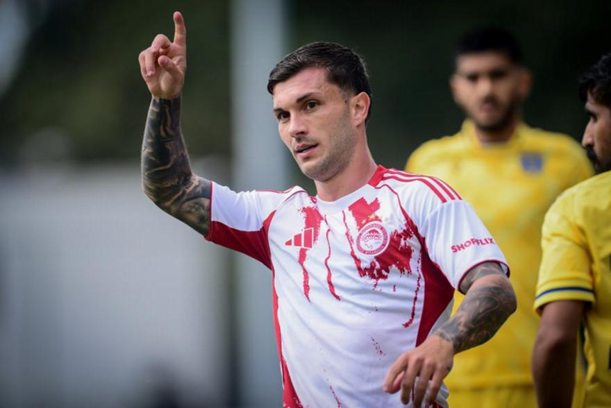 Ολυμπιακός: Τα γκολ του Πνευμονίδη και του Στρεφέτσα με Αλ Τααβόν