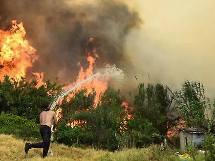 Φωτιά στην Ηλεία: Μαίνεται δυτικά της περιοχής «Πηγάδι»