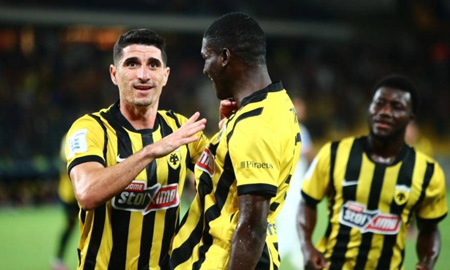 Τα γκολ από Μάνταλο, Ζίνι και οι υπόλοιπες φάσεις από τη νίκη της ΑΕΚ επί του Πανσερραϊκού