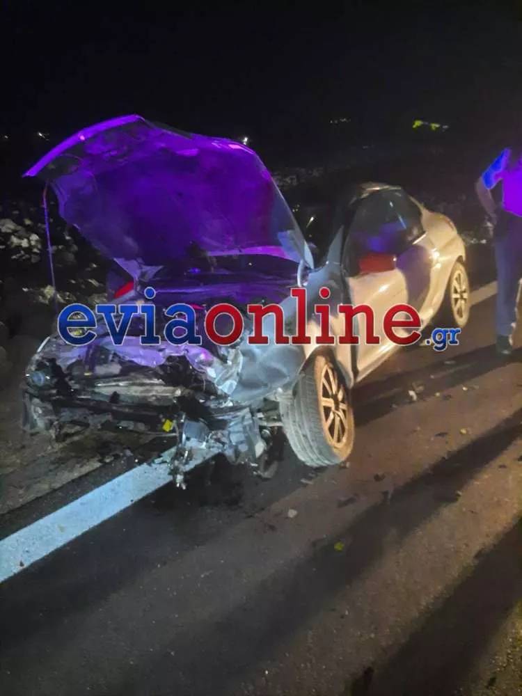 Εύβοια: Ένας νεκρός και δύο τραυματίες μετά από σύγκρουση ΙΧ