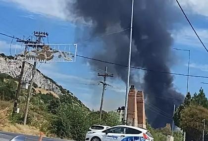 Φωτιά στην Πυλαία Θεσσαλονίκης - Σηκώθηκαν εναέρια μέσα, 112 για ετοιμότητα