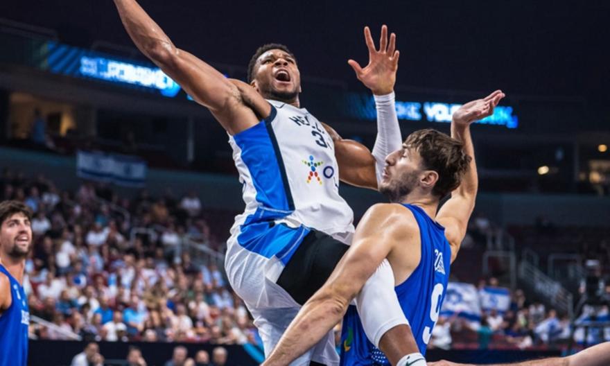 Ήταν... Freak στο πρώτο δεκάλεπτο με 13 πόντους κόντρα στο Ισραήλ ο Γιάννης!