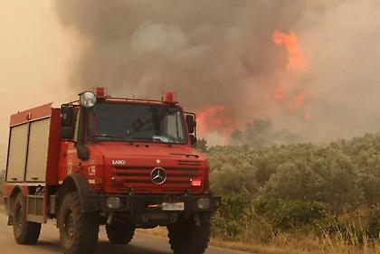 Φωτιά στην Αχαΐα: Μεγάλη επιχείρηση με επτά εναέρια