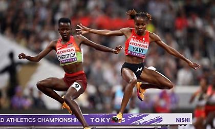 Ανατροπές, πτώσεις, ένας χαμός και χρυσό για την Τσέροτιτς στα 3.000 μέτρα στιπλ