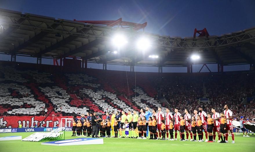 Ο νέος φωτισμός στο «Γ. Καραϊσκάκης» έκλεψε τις εντυπώσεις