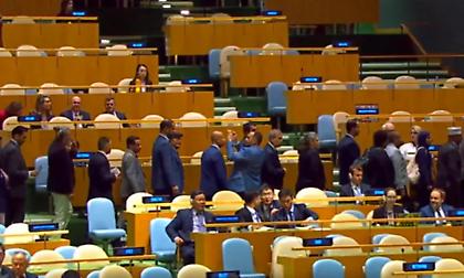 Άδειασε η αίθουσα της Συνέλευσης του ΟΗΕ μόλις εμφανίστηκε ο Νετανιάχου