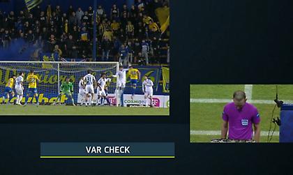 Το χέρι του Τσέριν, ο έλεγχος του ρέφερι στο on-field review και το 1-0 του Παναιτωλικού