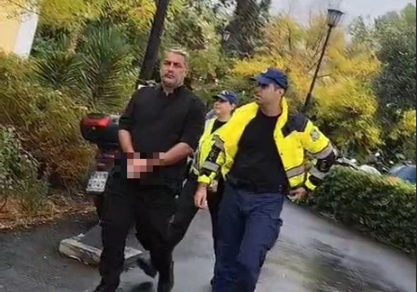 Στην Ευελπίδων με χειροπέδες ο Βασίλης Μπισμπίκης–Τι λέει για το περιστατικό στη Φιλοθέη