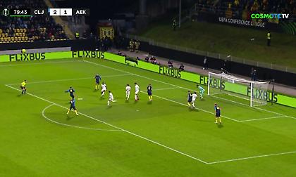 Λάθος στον χώρο του κέντρου από την ΑΕΚ, χατ τρικ Κοβάσεβιτς για το 3-1 της Τσέλιε
