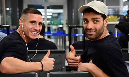 Ολυμπιακός: Κλικ από αναχώρηση για Θεσσαλονίκη