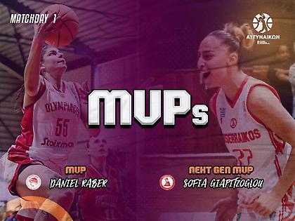 Α1 Γυναικών: MVP η Ράμπερ, MVP Next Gen η Γιαπιτζόγλου