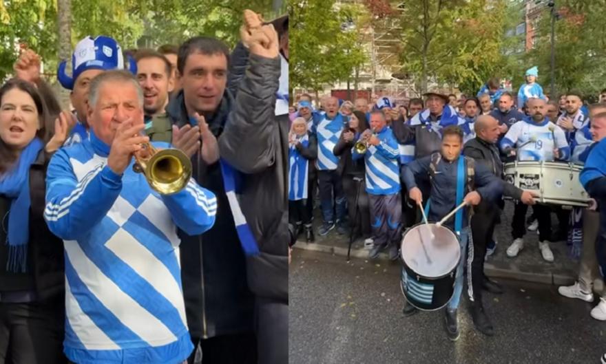 Δίνουν παλμό στους δρόμους της Κοπεγχάγης οι Έλληνες οπαδοί!